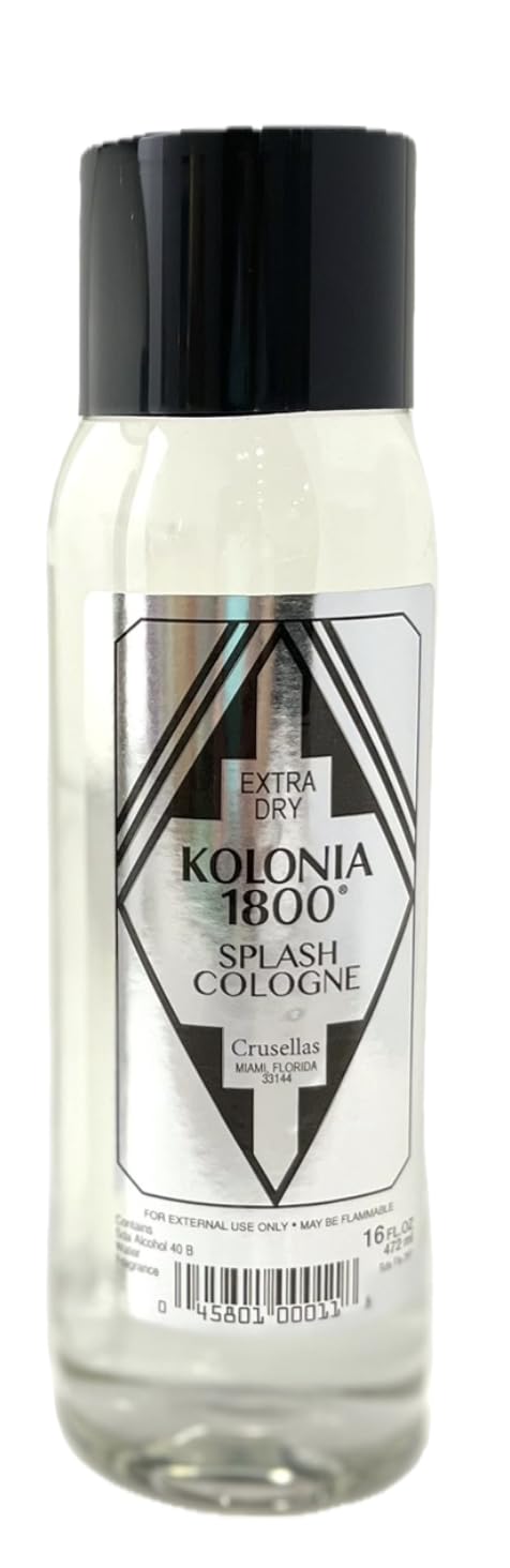 Crusellas Legitima Kolonia 1800 Natural Extra Dry Splash Cologne (16 Fl. Oz.)