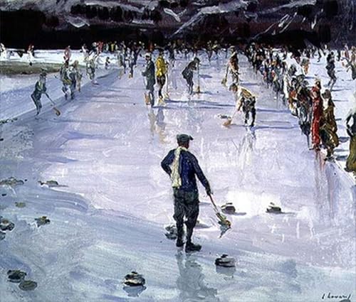 Tableau curling à Wengen par Lavery idéal pour la décoration de votre salon moderne 60x90cm