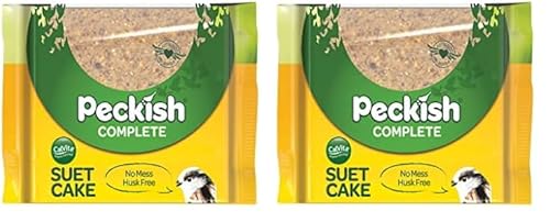 Peckish 60053044 Complete Suet Cake Block for Wild Birds, 300 g, Natural (Pack of 2)