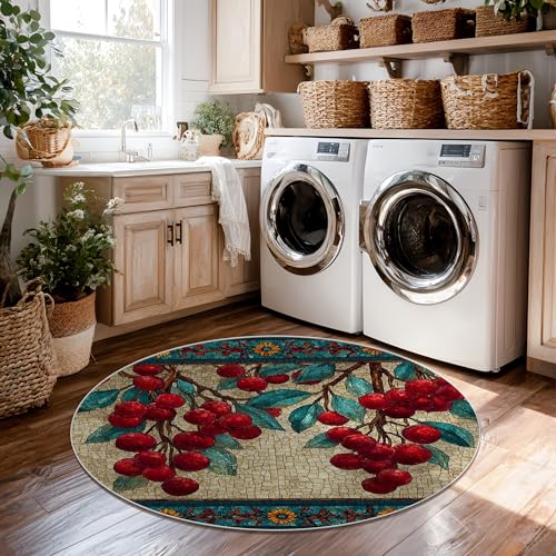Tapis de sol haut de gamme feuillage d'automne et fleurs rouges 1,5 x 1,5 m