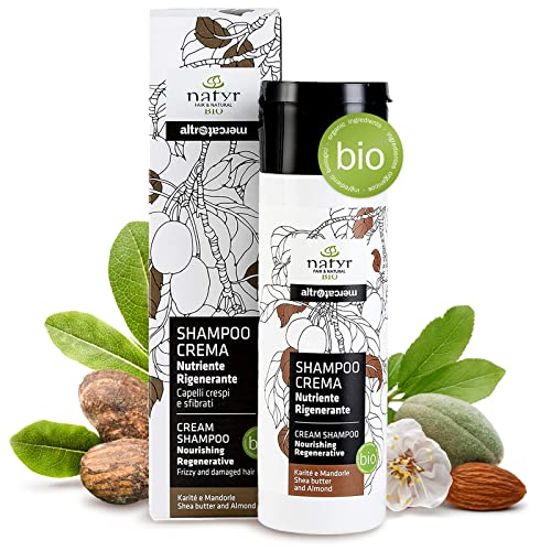 Produktfoto von Natyr Bio Locken-Shampoo mit Sheabutter und Mandelöl 200 ml - die Nr.1 Lockenpflege für Naturlocken aus Italien - ohne&hellip;