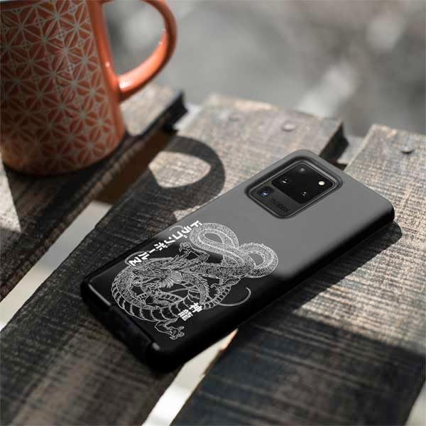 Skinit Pro Phone Case Compatible with Galaxy S20 Ultra 5G - Officially Licensed Dragon Ball Z Negative Shenron Design