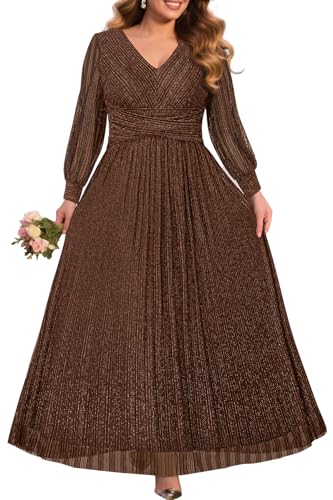 Image of Pinup Fashion Plus Size Formal Evening Glitter Prom Wedding Guest Dress | Silver thread straight knit, v-neck, empire waist, back zipper, a-line, maxi long, perfect for evening party, wedding guest