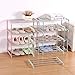 SENWEI 4-poziomowy stojak na buty organizer na buty można układać w stos stojak na buty półka na buty półki do przechowywania do 10 par butów 45,5 x 26 x 55 cm półka na buty (kolor: niebieski)