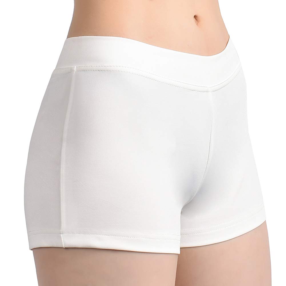 SUPRNOWAWomen's Low Rise Booty Shorts Spandex Active Dance Shorts for Yoga Workout Fitness