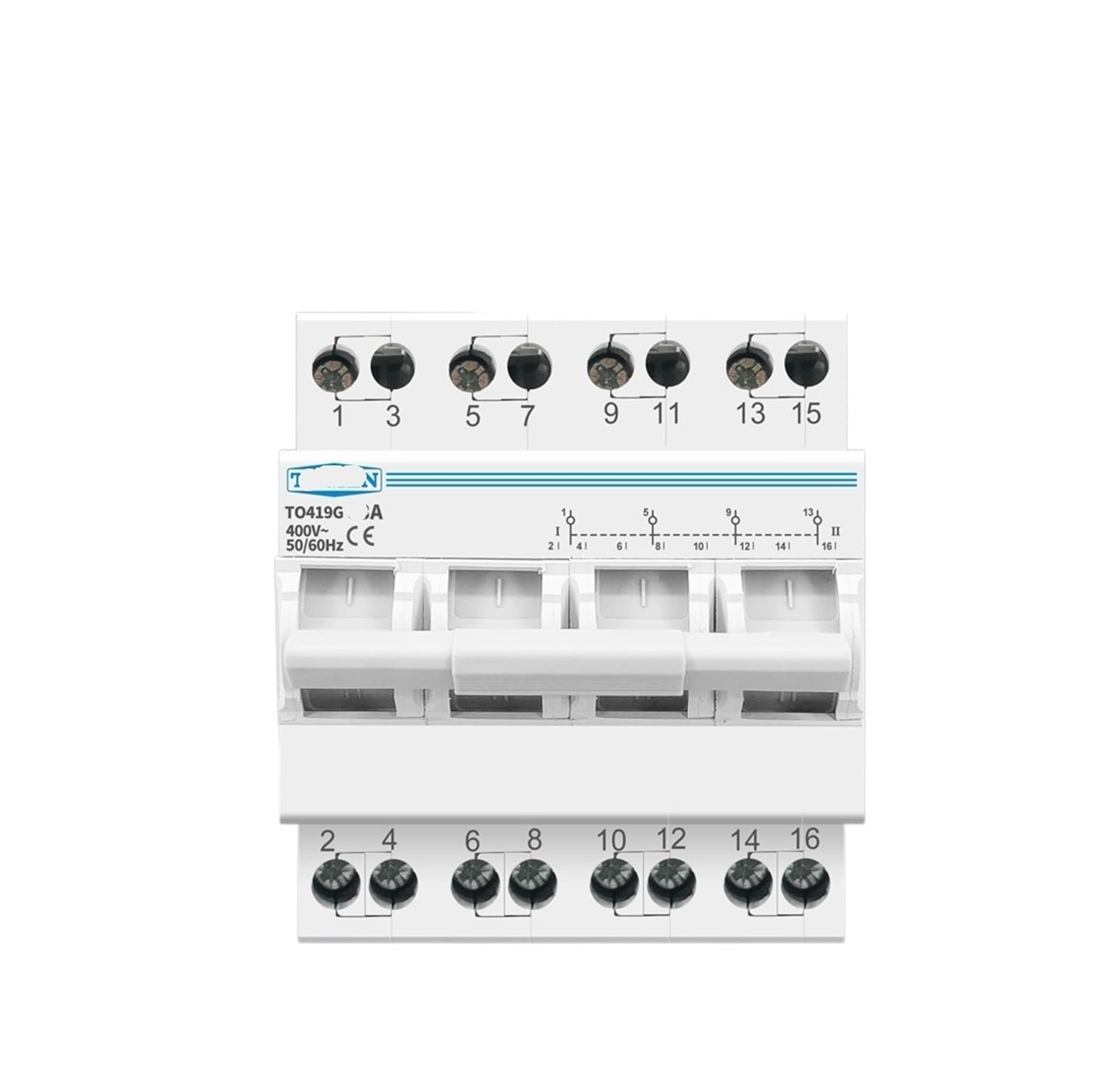 Disjoncteur de verrouillage 4P 60A avec interrupteur inverseur de source manuel