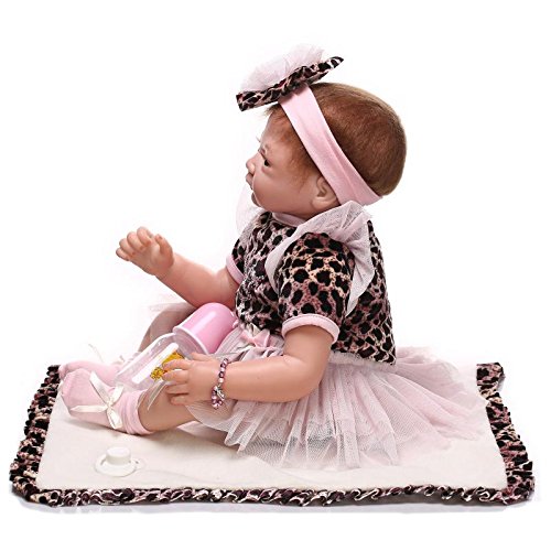 Icradle Handmade Realistic Looking Baby Girl Soft Silicone Reborn Doll Real Lifelike Newborn Dolls Toddler 22 Inch 55Cm Similar To Real Baby For Age3+ #TOP4