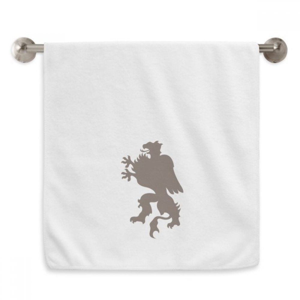 Serviette guépard de 13x29 pouces, un linge de toilette moelleux blanc pour le visage