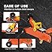 Hydraulic Floor Jack 1.5 Ton 3,300Lbs Car Lift Portable Trolley Jack 360 Degree for Cars Medium Vehicles,Orange