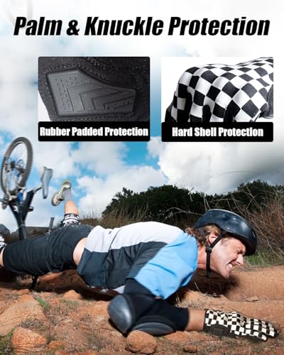 RIGWARL Touchscreen Motorcycle Gloves, Non-Slip Dirt Bike Gloves for Men Women, Breathable Motocross Glove for Riding ATV MTB - Image 3