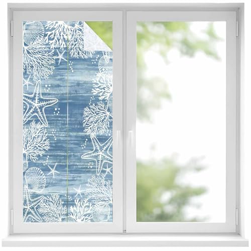 Película para ventana privacidad azul 17.7"x39.3" miniatura 1