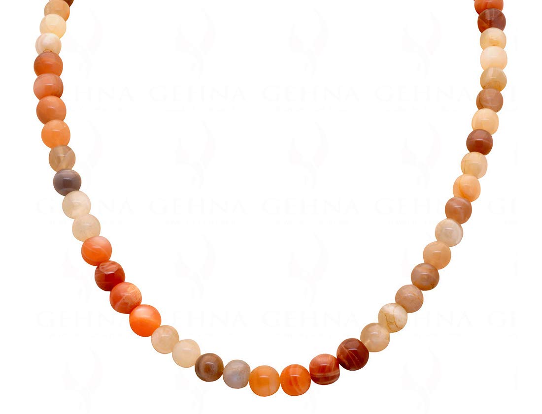 8MM Rainbow Moonstone Gemstone Round Bead Strand-image-17