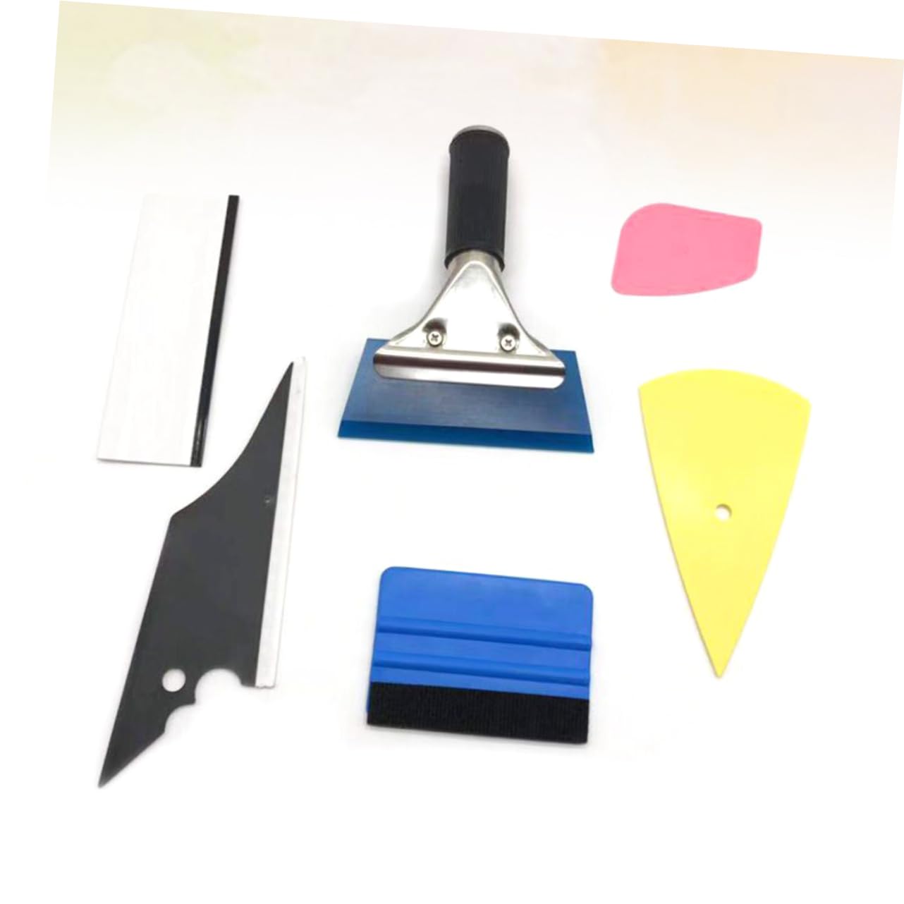 MAGICLULU Auto Fensterfolie Werkzeug Set Mit Rakelschneider Und Cutter Für Vinylfolien Anbringung Folienschaber Auto Werkzeug Für Autofolien Und Fenstertönung
