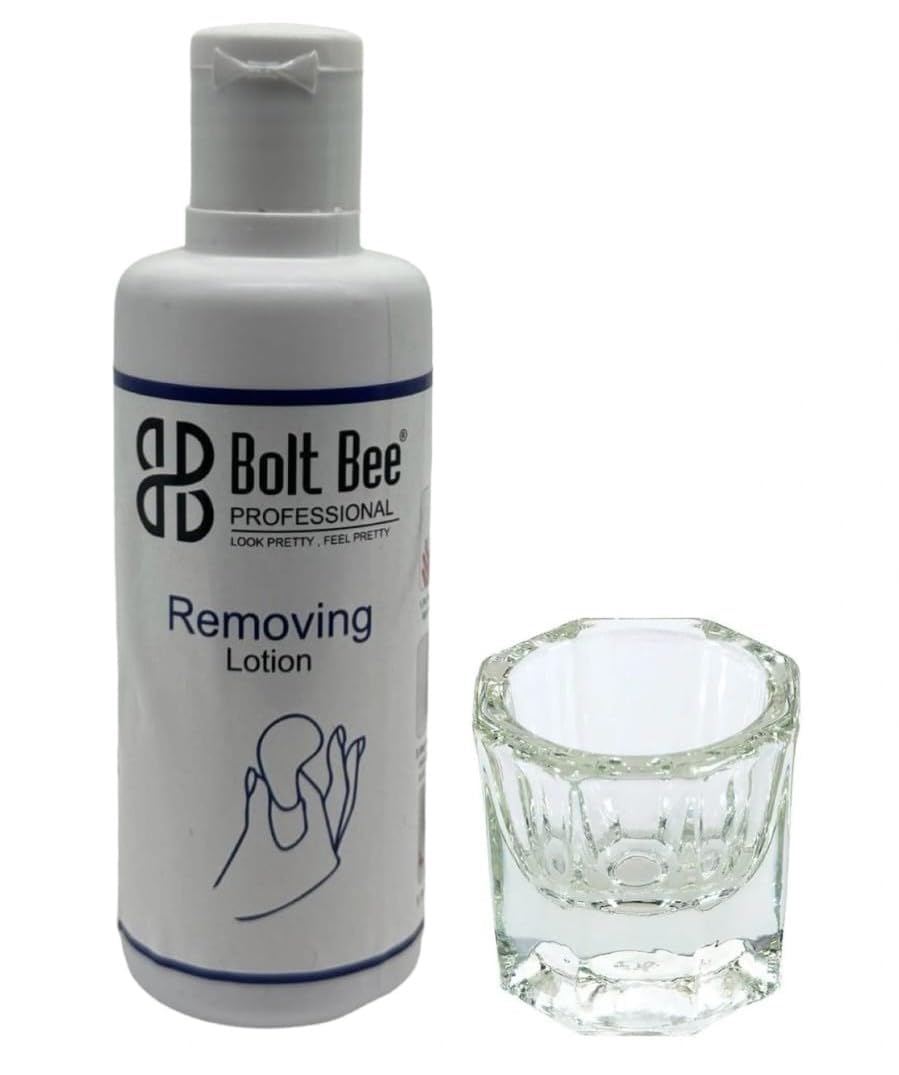 Brille Bee Professional Removing Lotion 100ml - Acetone-Free, Vitamin B-5 Infused, Nourishing & Gentle for Skin, with Dappen Dish"(Removing Lotion)-image-10