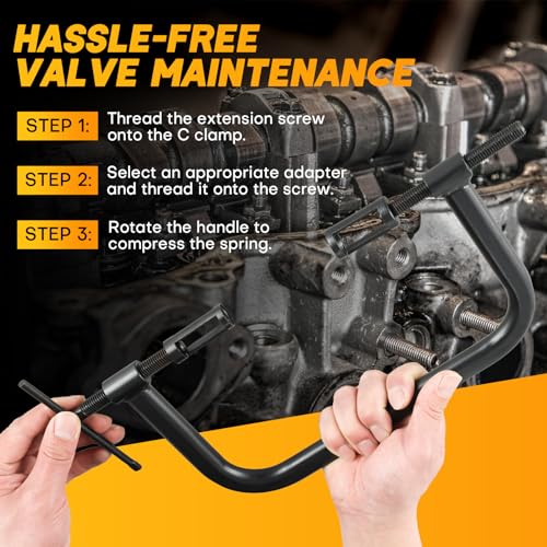 Weyleity MSP-0218-01 Automotive Valve Spring Compressor Tool | Valve Lapping Compound Kit thumb #5