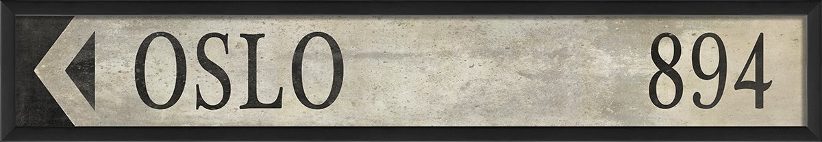 The Artwork Factory Oslo Decorative Sign