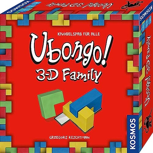 Kosmos 683160 Ubongo 3-D Family, Der beliebte Action- und Knobelspaß für die ganze Familie in 3D, Der Klassiker im Brett- und Gesellschaftsspiel für logisches Denken für 1-4 Personen