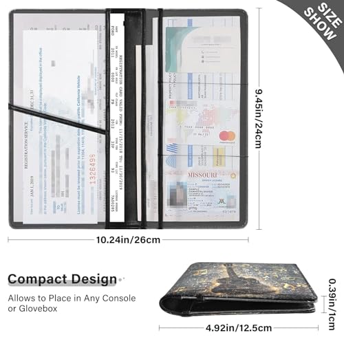 Organizador para auto de cuero miniatura 3