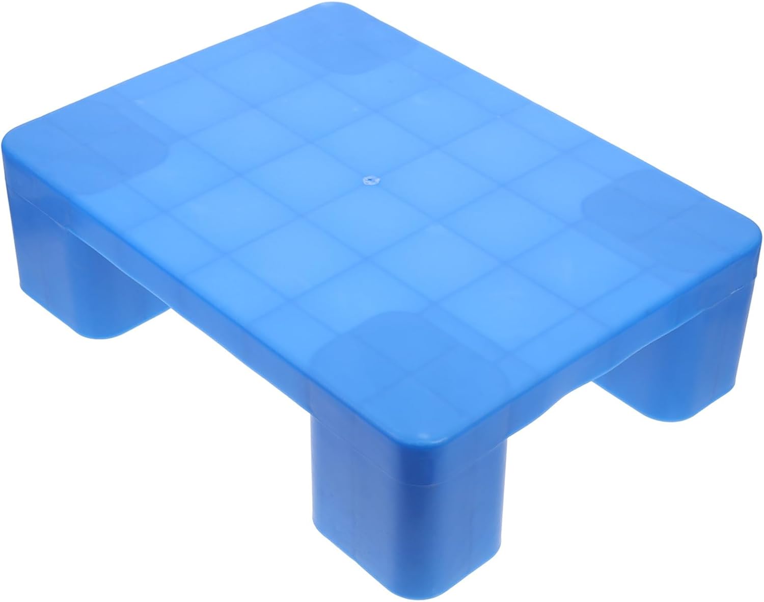 Plastic Ventilated Floor Pallet and Spill Containment Platform, Blue 40X30X12Cm Plastic Mesh Mat for Warehouse and Supermarket Shelving, Sturdy Storage Rack Guard for Garage and