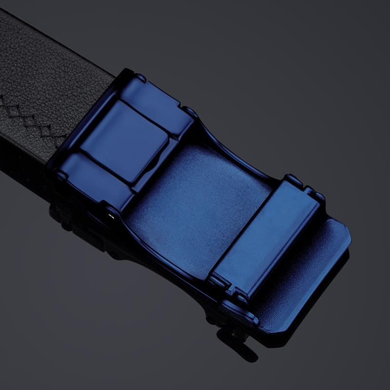 Men's Belt Automatic Buckle Business Belt Men's Belt(125cm)4