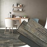 23.9 Sq.Ft SPC Vinyl Flooring Plank Click‑Lock Rigid Core Waterproof Oak Wood Look LVP 10 Planks with IXPE Pad 7.17'×48' x6 mm 20mil Wear Layer Scratch & Dent Resistant (Vintage Blue-Box)