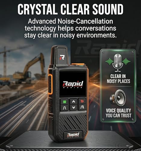 Rapid Radios G1 - Nationwide LTE Walkie-Talkies - Unlimited Range Cellular Push-to-Talk Two-Way Radios Set - Image 3