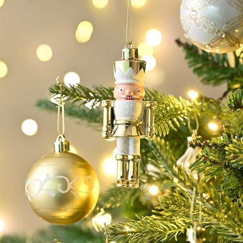 Boules de Noël blanc et or de luxe incassables Valery Madelyn - 3