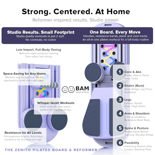 BAM athletica karma 2025 Foldable Pilates Reformer Board の商品画像 2