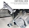3DBUYER Car Pedal Locks 8 Holes Clutch Anti Theft Van Key Locks Car Stainless Steel Strong Security Lock Tool Vehicle Brake Lock Brake Clutch Pedal Lock Adjustable Brake Car Lock Security Accessories #4