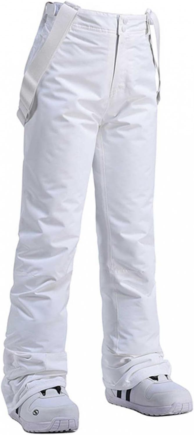 Women's Snow Bibs Ski Waterproof Windproof Insulated Overalls Ripstop Solid Color One-Piece Snowboard Pants Winter