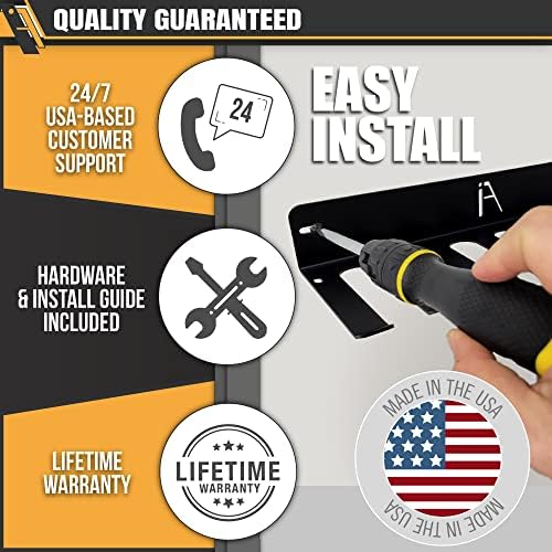 IRON AMERICAN Alpha Bat Rack Wall Caddy - Hold 14 OR 21 BATS & Glove Storage Baseball Rack and Softball Bat Rack Storage Holder for Wall Hanging Bat Hanger - Hold Bats Gloves Hold on Dugout Fence Show ({Hardware} Included) 4 51wYdIwoMPL. AC