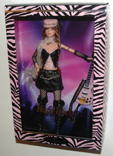 2004 Barbie Collector Silver Label, Hard Rock Barbie Doll with Guitar! (1 Each) Retired, #2 in the Hard Rock Cafe Barbie Doll Collection.