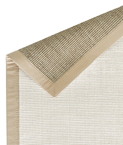 BODENMEISTER Sisal-Teppich modern hochwertige Bordüre Flachgewebe, Variante: beige braun natur, 60x110 - 2