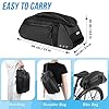 WOTOW Reflective Rear Rack Bag, Water Resistant Bike Saddle Panniers for Bicycles, 8L Trunk Cycling Back Seat Cargo Carrier Storage Pouch With Shoulder Strap for Travel Commute #4