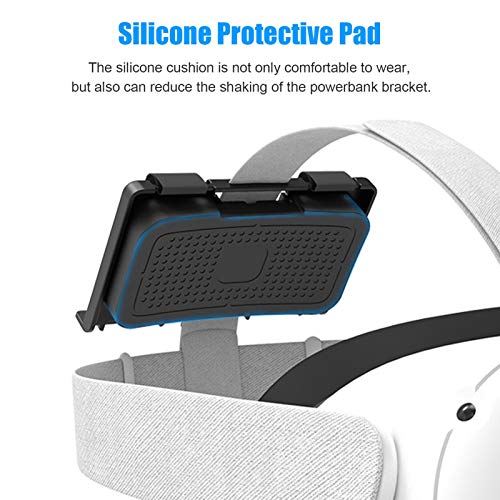 Suporte de energia VR para pulseira de áudio Oculus Quest 1/2 e Vive, suporte de fixação Oculus Ques