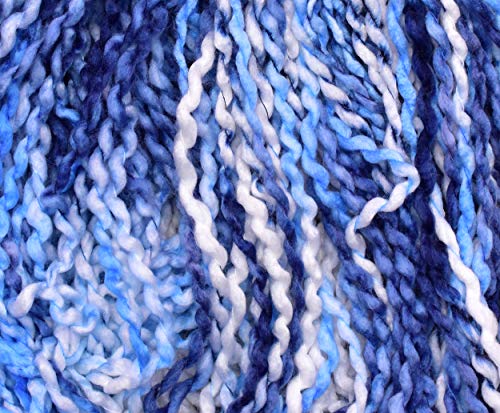 Image of Knitting Yarn Thick Chunky Wool, Sumo Indigo 500 GMS Best Used with Knitting Needles-BL Art-HBG