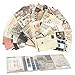 BETESSIN 200pcs Papel Scrapbooking Vintaje 7*10cm Pegatinas Scrapbook Diaria Agenda Etiquetas Vintaje para Creación Álbum Recorte DIY Tarjetas Cuaderno Calendario Manualidad