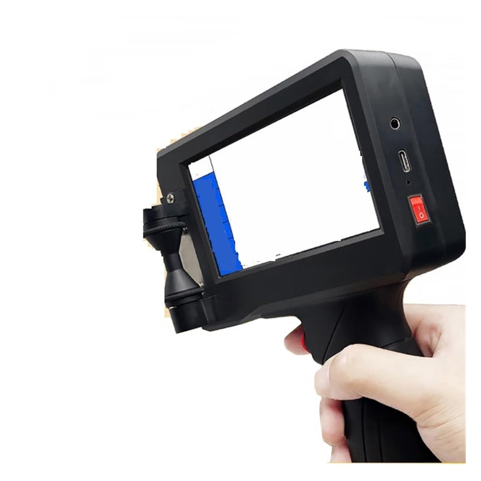 Trdewr Without Cartridge Handheld Inkjet Label Printer Production 0.5 Inch Date Barcode Coding Machine Batch Number Qr Permanent Quick Drying The Weld Is Strong(Without Cartridge)