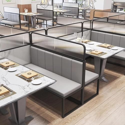 Cloison de séparation en verre trempé rayé pour bureau et table