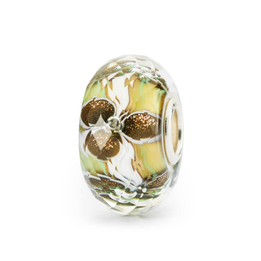 Trollbeads Perle en verre à l'élégance intemporelle, Small, Verre, Agate