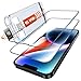 Pro günstig Kaufen-LK Panzer Schutz Glas für iPhone 13/13 Pro, iPhone 14 Schutzfolie [Full Screen] Auto-Installation Schutzglas [9H TOP Härte] Stoßfest Kratzfest Anti-Fingerabdruck Anti-Öl Anti-Bläschen, 2 Stück