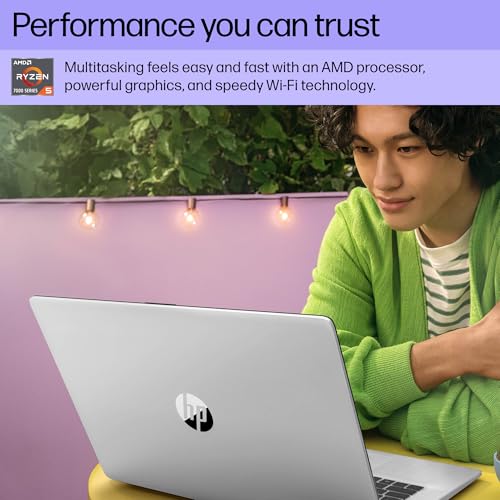 HP 17.3 inch Laptop, HD+ Display, AMD Ryzen 5 7520U, 16 GB RAM, 512 GB SSD, AMD Radeon Graphics, Windows 11 Home, Natural Silver, 17-cp2199nr - Image 5