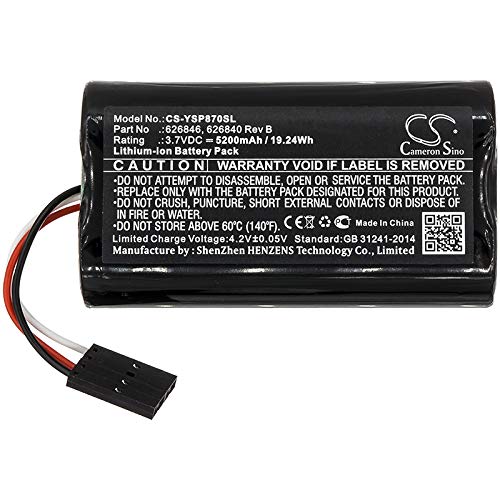 Zenander 3.7V 626846 626840 Rev B Battery Replacement for YSI 626870-2 ProSolo Digital Water Quality ProDSS Multi-Parameter Water Q 626870-1 ProDSS