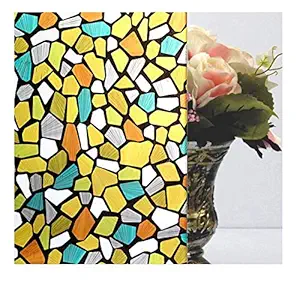 ELTON Vinyl Door, Window Sticker 16X96 Inch, Multicolor