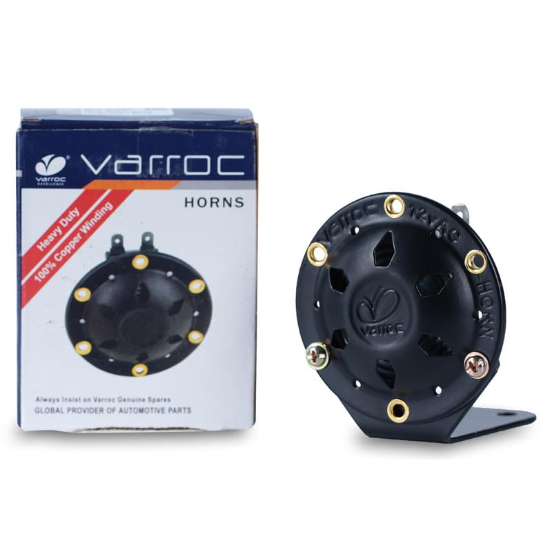 VARROC Horn AC Sealed H Duty With BKT SUPR XL | Bold & Crystal-Clear Sound | Dust, Water & Weather-Resistant