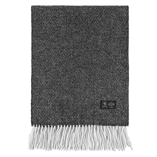 ANDORRA Men/Womens Cashmere Scarf Gray Scarfs for Women Winter Scarf w/Gift Box Cashmere Grey Scarf Solid Scarf 100% Pure Cashmere Scarf Elegant Thick Scarves for Birthday Gift