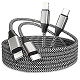 iPhone USB C to Lightning Cable, 2 Pack 10ft MFi 20W iPhone Fast Charger Nylon Braided Extra Long Cord Compatible with iPhone 12/12 Pro Max/12 Pro/11/11 Pro/X/XS/XR/XS Max/8/8 Plus/SE