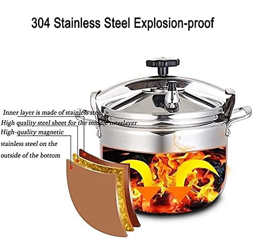 Commercial-Quick-High-Pressure-Cooking-Pot304-Stainless-Steel-Large-Capacity-Explosion-Proof-Pressure-Cooker-Suitable-for-Induction-Cooker-GasSilver-18L