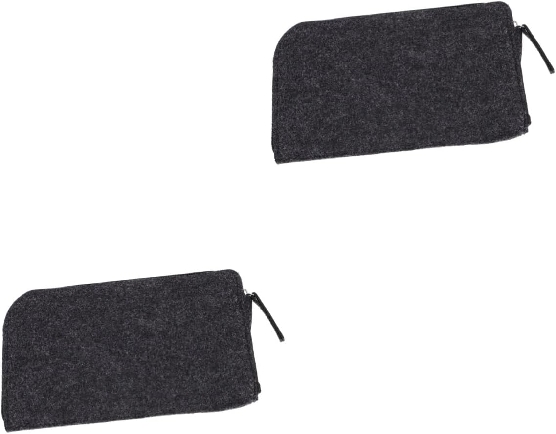 Housoutil 4pcs Felt Tool Organizer Pouch for Clay Sculpting and Pottery Supplies Compact Canvas Storage Bag for Art Tools for Craft Enthusiasts and Makeup Storage