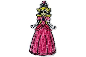Princess Peach Patch for Enchanting Embroidery